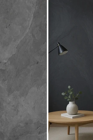 Fornir Kamienny Black Slate | 122x61x0,2 cm