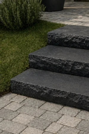 Blok Schodowy Kadappa Black Limestone | 100x35x15 cm