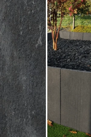 Palisada Obrzeże Wapienne Kadappa Black Limestone | 100x40x8 cm
