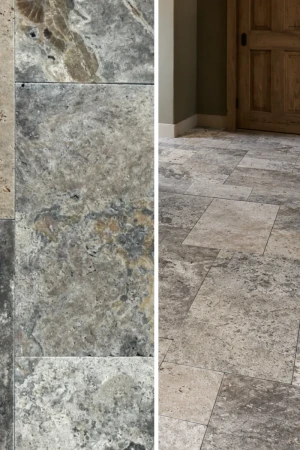 Płytka Trawertyn Ash Bębnowany 1,2 cm | Komplet Rzymski 0,74 m2