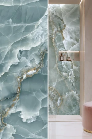 Tele di Marmo Onyx Green 120x278 Lappato Imitacja Kamienia