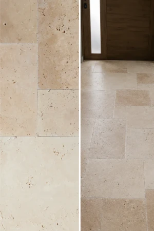 Komplet Rzymski Trawertynowy Light Premium Modern Tumbled | Komplet = 0,742 m2 | gr. 1,2 cm