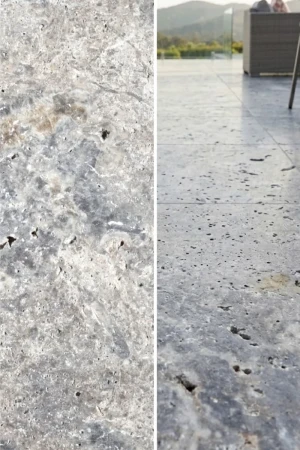 Płytka Trawertynowa Silver Ash Modern Tumbled | 61x61x3 cm