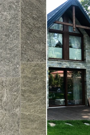Płytka Kwarcytowa Silver Shine Naturalny | 30x10x0,8-1,3 cm