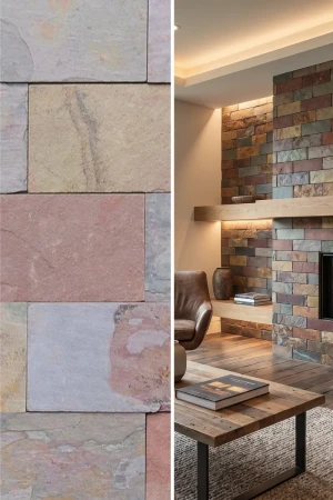 Płytka Łupek Multicolor Naturalny | 30x10x0,8-1,3 cm