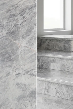 Podstopnica Marmurowa Tundra Grey Szlifowany | 135x16,5x2 cm