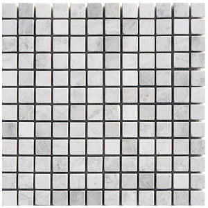 Mozaika Marmurowa Royal White 2,3x2,3 Bębnowany | 30,5x30,5x1 cm