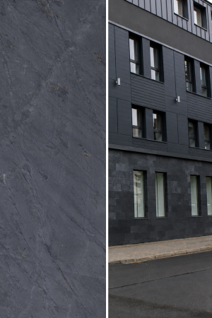 Płytka Łupek Black Slate Naturalny | 80x40x1,2 cm