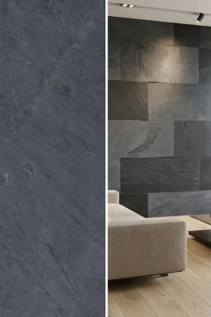 Płytka Łupek Black Slate Naturalny | 60x30x0,9-1,2 cm