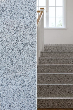 Stopień Granitowy G603 Bianco Cristal Polerowany | 150x33x2 cm