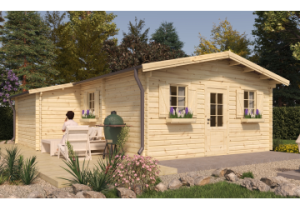 Domek letniskowy TIRANA, 6.5x7.8m 44mm
