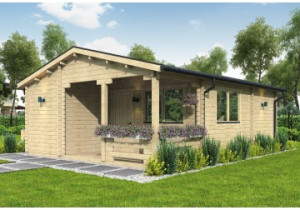 Domek letniskowy MIAMI2 6.0x8.0m 45mm