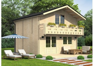 Domek letniskowy PALERMO2 6.0x6.0m 70mm