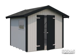Domek ogrodowy NILS1, 2.33x2.39m 16mm
