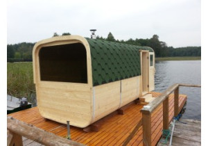 Sauna KWADRATOWA BECZKA 3,5x2,4m