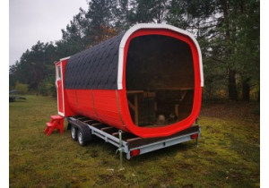 Sauna KWADRATOWA BECZKA 5,0x2,4m
