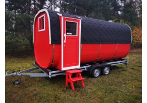 Sauna KWADRATOWA BECZKA 5,5x2,4m