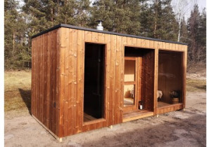 Sauna nowoczesna MODERNO 5,5x2,4m
