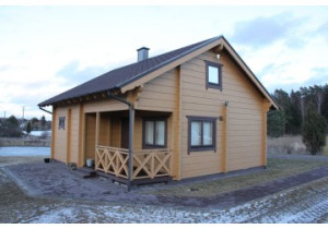Domek z bala klejonego DENVER2 8.00x7.80m 135mm