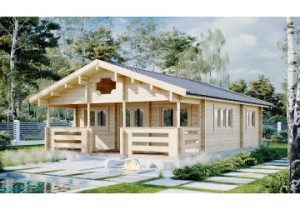 Domek drewniany SAN DIEGO 7.2x10.2m 58mm