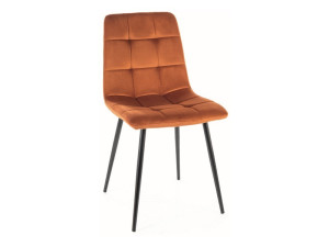 Krzesło Mila Velvet Czarny Stelaż/ Cynamon Bluvel 4215
