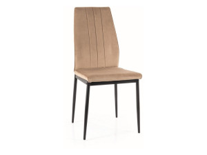 Krzesło Atom Velvet Czarny Stelaż/beż Bluvel 28