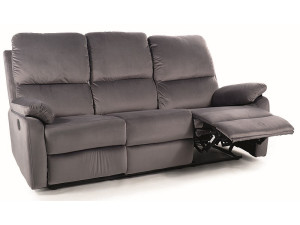 Sofa Rozkładana Spencer 3 Velvet Szary Bluvel