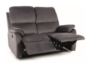 Sofa Rozkładana Spencer 2 Velvet Szary Bluvel