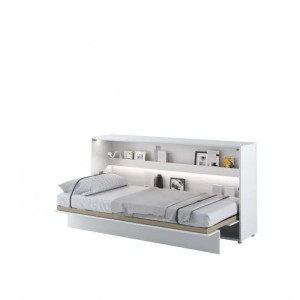 Półkotapczan Poziomy BED CONCEPT BC-06 90X200 Biały Połysk Lenart