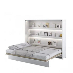 Półkotapczan Poziomy BED CONCEPT BC-14 160X200 Biały Połysk Lenart