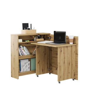 Biurko rozkładane WORK CONCEPT SLIM CW-02P Lenart dąb artisan
