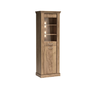 Witryna Antica A11 67cm Jarstol Dąb craft złoty