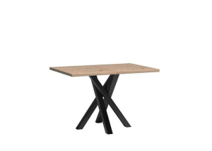 Stół Cali (120-160)x80 Jarstol dąb artisan/czarny