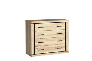 Komoda Dallas 107cm D2 dąb sonoma/dąb truflowy