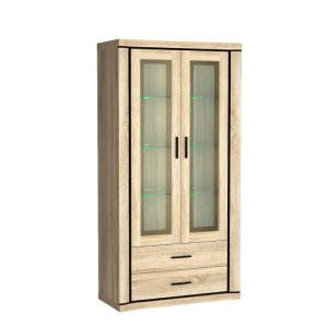 Witryna Dallas 97cm D17 dąb sonoma/dąb truflowy
