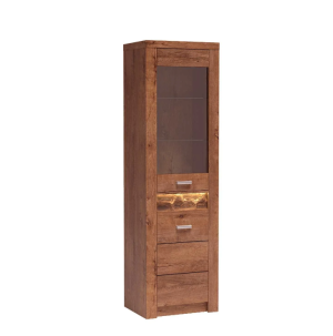 Witryna Indianapolis 56cm I4 jesion jasny/ciemny/kraft biały