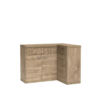 Komoda narożna 132cm Natural N15 dąb ribbeck