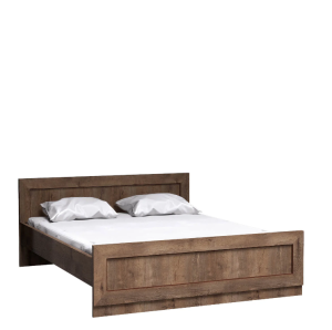 Łóżko dwuosobowe 160x200 Tadeusz T20 dąb lefkas