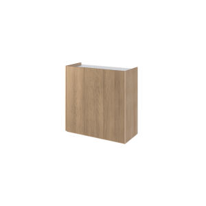 EASY EA-03 - komoda 3d z oświetleniem - dąb scandi/biały połysk