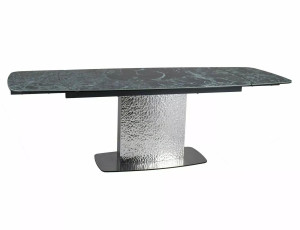 Stół Moncler Ceramic Morski Verde Alpi / Czarny Mat (160-240)x90