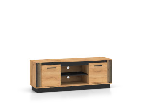 Szafka RTV Urso 08 Dąb Craft Złoty/Czarny ML Meble