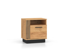 Szafka nocna Urso 09 Dąb Craft Złoty/Czarny ML Meble