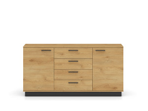 Komoda Modesto 04 dąb stylowy/czarny ML Meble