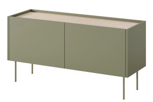 Szafka RTV Desin 120cm z 1 szufladą Meble Bogart oliwka/dąb nagano