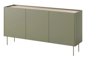 Komoda Desin 170cm z 4 szufladami Meble Bogart oliwka/dąb nagano