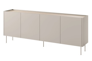 Komoda Desin 220cm z 4 szufladami Meble Bogart kaszmir/dąb nagano