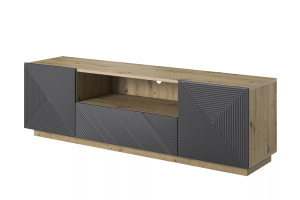 Szafka RTV 167 z szufladą Kolekcja Asha Meble Bogart dąb artisan