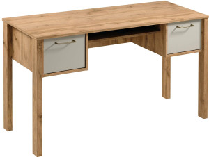 Biurko Indygo K3S Gała Meble Dąb Wotan/Beige