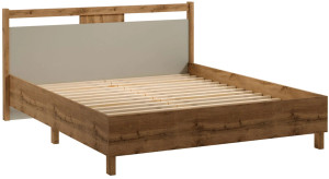 Łóżko 160x200 Indygo Gała Meble Dąb Wotan/Beige