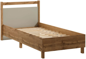 Łóżko 90x200 Indygo Gała Meble Dąb Wotan/Beige